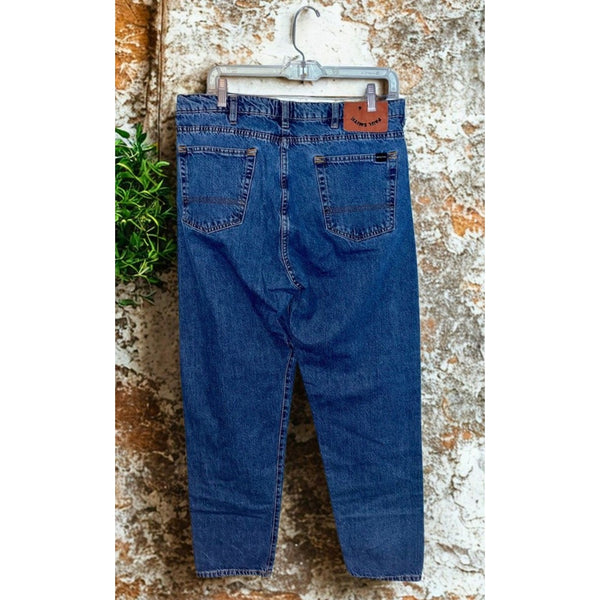 PS by Paul Smith Mens 34R x 30 Tapered Fit Jeans Medium Wash Blue Denim