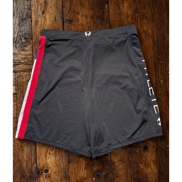 HYLETE Performance Training Shorts XL USA Flag Compression Athletic Gym CrossFit
