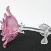 Waterford Fleurology Lavender Rose Crystal Sculpture 14.75" Jeff Leatham NIB