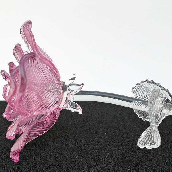 Waterford Fleurology Lavender Rose Crystal Sculpture 14.75" Jeff Leatham NIB