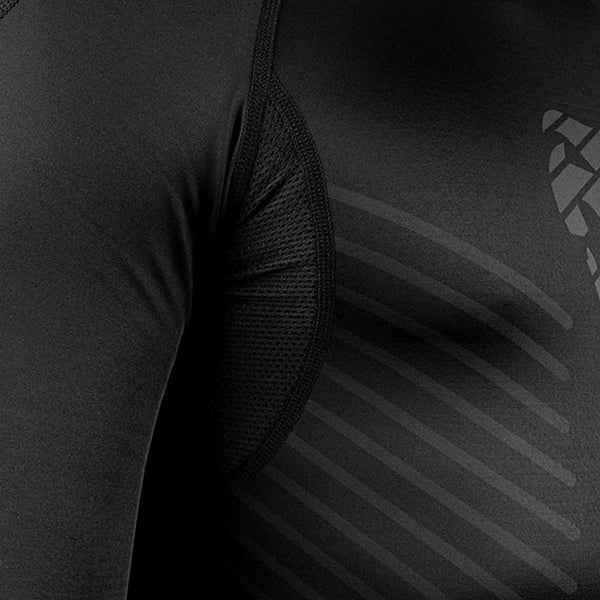 Venum Plasma Rashguard Compression Shirt Mens 2XL Black NWT MMA BJJ UFC Gym