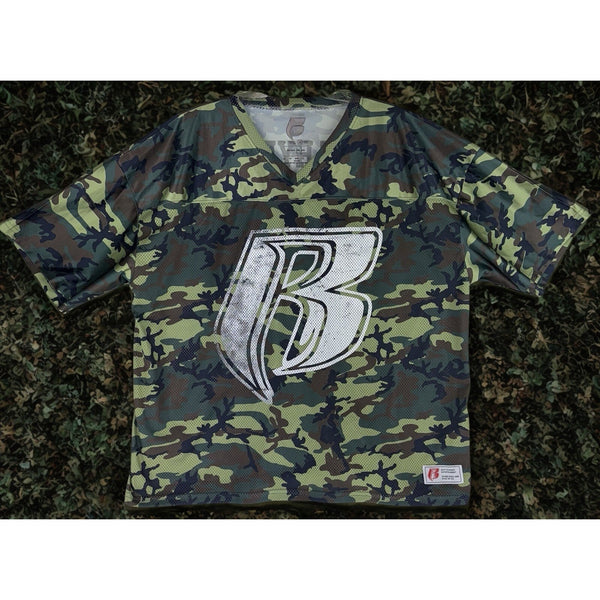 Ruff Ryders Football Jersey Men’s Mesh Camouflage #99 DMX Size XL
