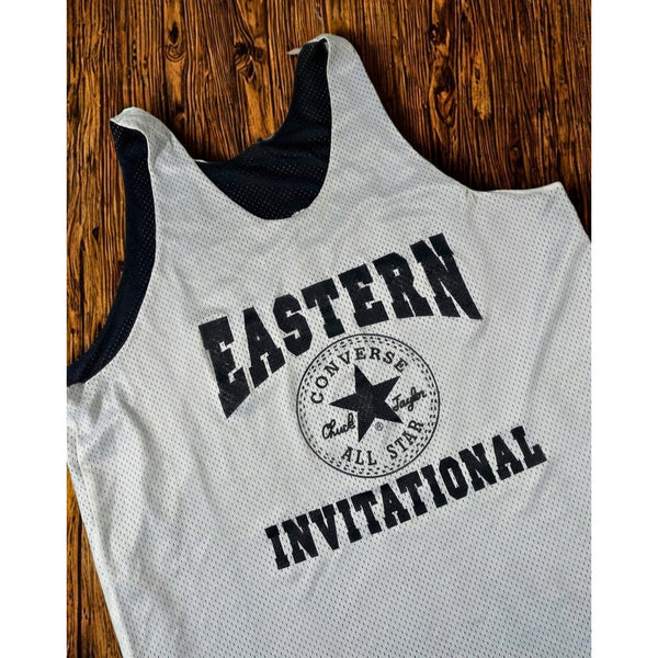 Converse Eastern Invitational Reversible Basketball Jersey 2XL Black USA Vintage