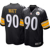 Pittsburgh Steelers TJ Watt Nike Game Jersey Mens Medium Black #90 NFL NWOT