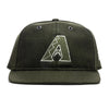 Arizona Diamondbacks New Olive Wool Retro Crown 59FIFTY Fitted Hat Sz. 7 1/2