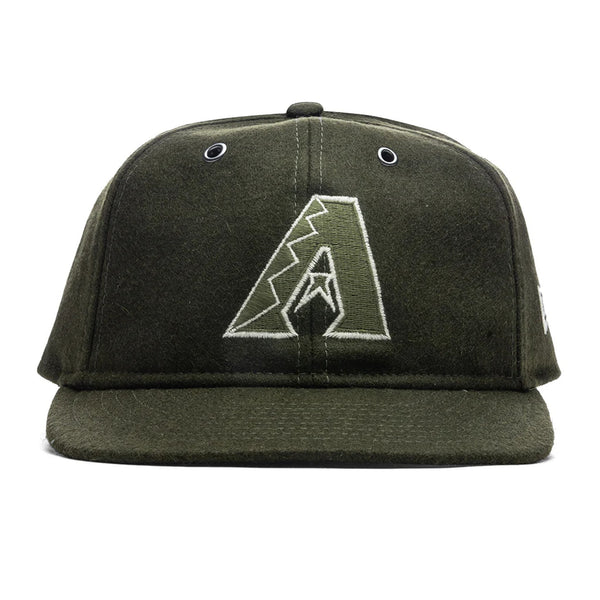 Arizona Diamondbacks New Olive Wool Retro Crown 59FIFTY Fitted Hat Sz. 7 1/2