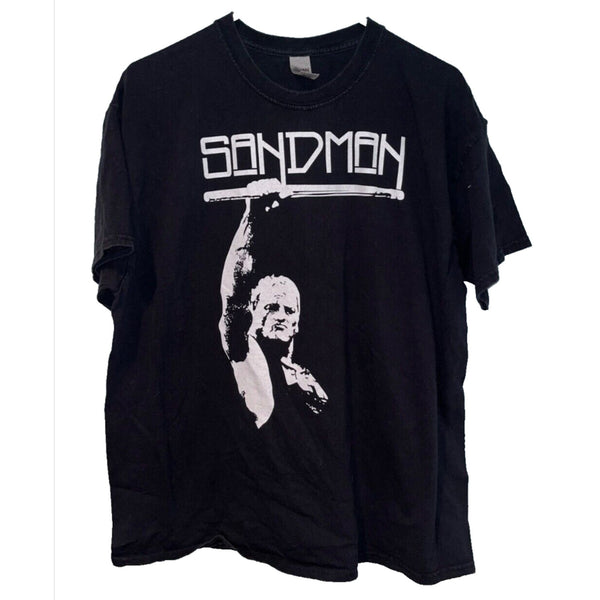 Vintage ECW The Sandman Shirt Adult XL Black Wrestling
