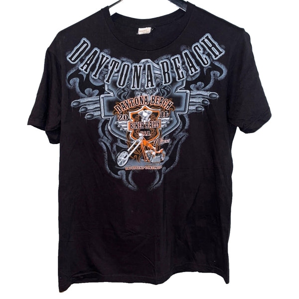 Daytona Beach 2011 Bike Week 70th Annual Biker Rally T-Shirt Tee Sz. L