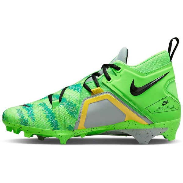 Nike Alpha Menace Pro 3 Mid Football Cleats FB8442-303 Green/Yellow Men’s 10