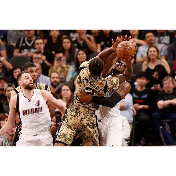 Kawhi Leonard Adidas Nba Swingman Jersey Camo San Antonio Spurs Men's Sz S RARE