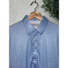 Collars & Co XL Blue Micro Check Performance Polo Dress Collar Golf Shirt EUC