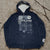 Volcom Hoodie Small Full Zip Navy Y2K Vintage Skate Surf Grunge Thermal Lined