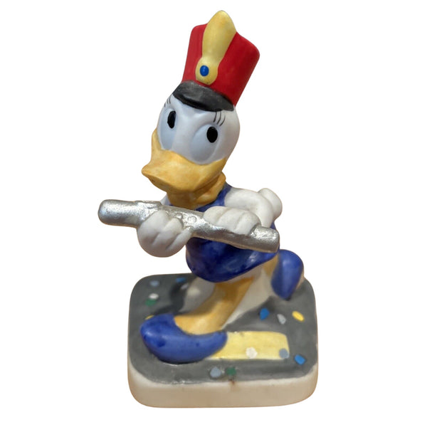 Disney Schmid Daisy Duck Marching Band Playing Flute - EUC - In Box Vintage