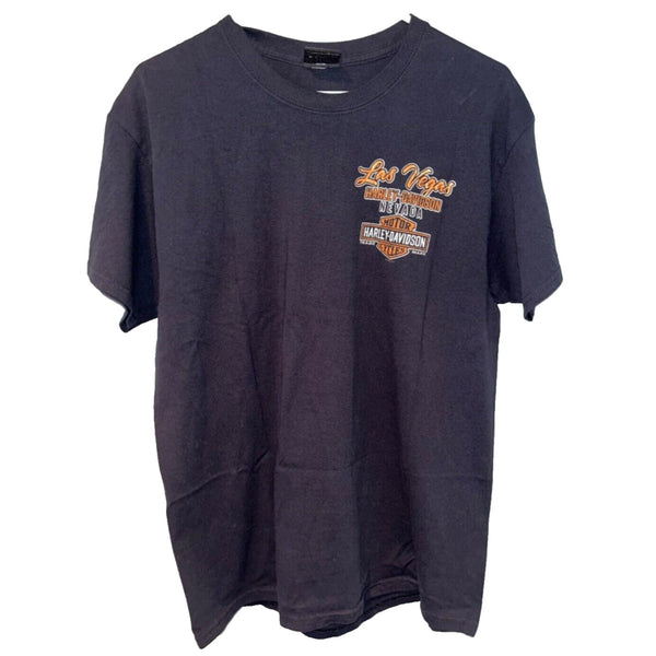 Harley Davidson Las Vegas Nevada Vintage Sign Sz. M Biker T Shirt