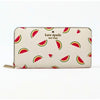 Kate Spade Staci Watermelon Party Continental Wallet Cream Multi KB551 Sz L NWOT