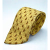 Brioni 100% Silk Tie Handmade Italy Gold Luxury Designer Classic Necktie