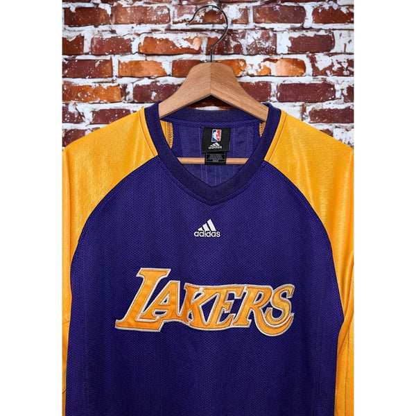 Los Angeles Lakers 2007 Adidas Shooting Shirt Warm Up Kobe Era Mens Medium