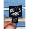 Roots Multi Colored Striped Button Up Shirt Mens Sz. XL Blue EUC