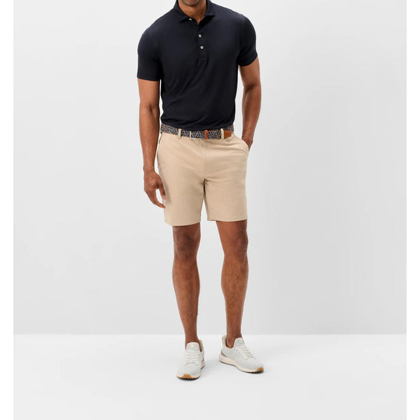 Johnnie-O Mulligan Performance Golf Shorts 34 Light Khaki 9" Stretch NWOT Active