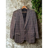 Ermenegildo Zegna Trofeo Mila Suit 56R Glen Plaid 100% Wool Made in Switzerland