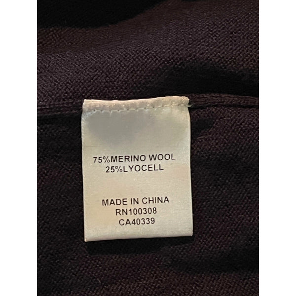 Peter Millar Crown Autumn Crest Merino Wool Suede Trim 1/4 Zip Navy XL $265