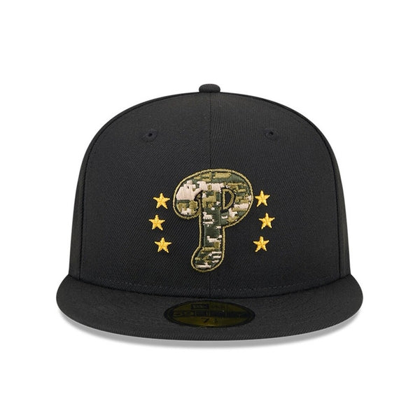 Philadelphia Phillies MLB 2024 Armed Forces Day New Era 59FIFTY Hat 6 7/8 Camo