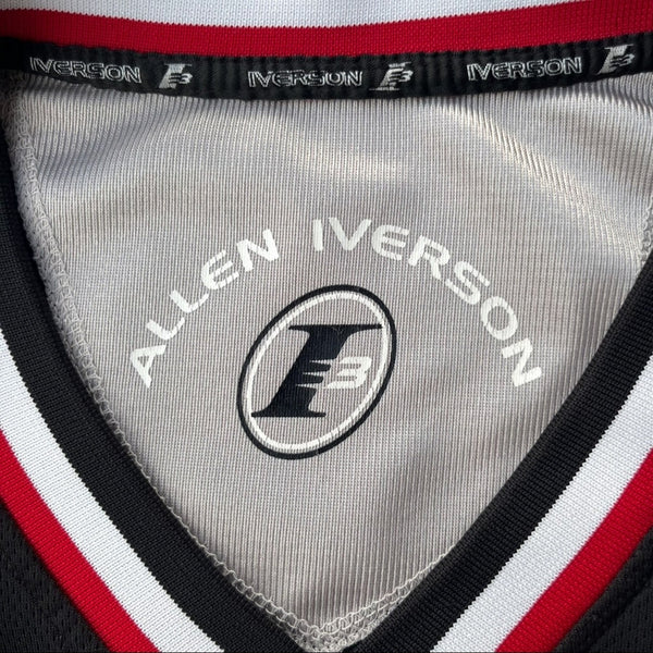 Allen Iverson AI I3 The Answer Reebok Jersey Mens Large Black Vintage Y2K Rare