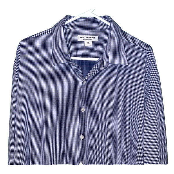 Mizzen Main Mens Size 2XL Performance Menswear Dress Shirt Check
