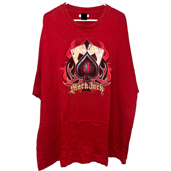 Black Jack Fifth Sun Ace & Jack of Spades 4XL Biker T Shirt Rare