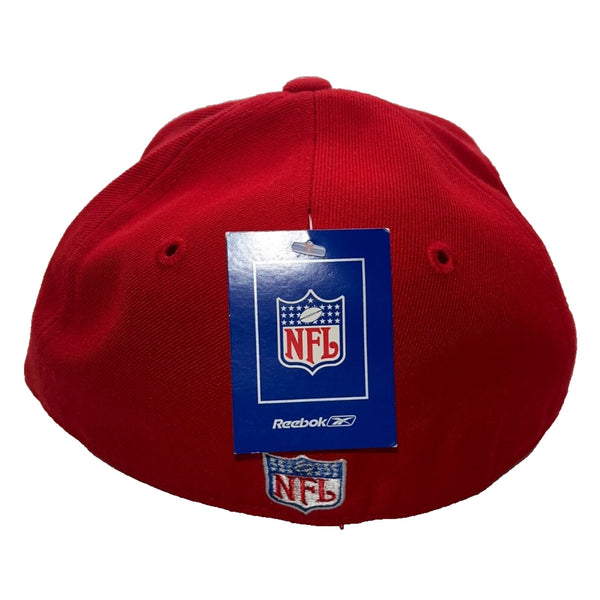 Kansas City Chiefs Reebok Flat Bill Fitted Hat Size 7 1/4 Vintage Deadstock