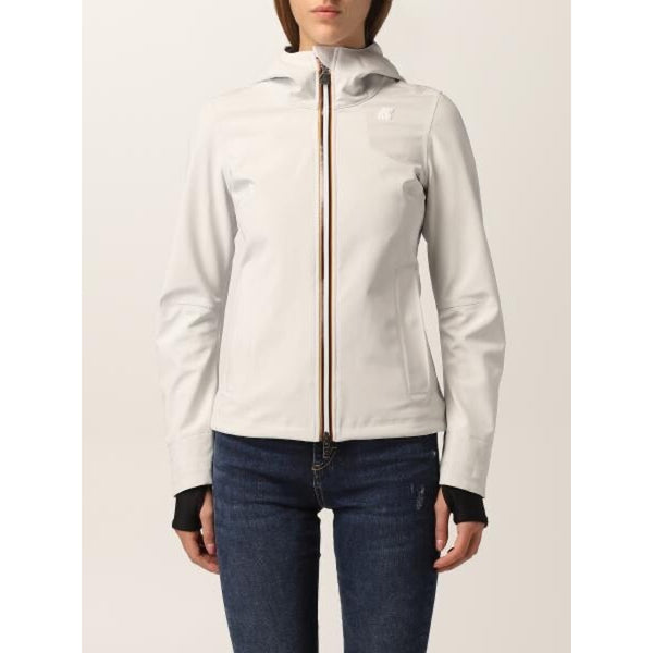 K-Way Women's Jacket Lil Bonded Micro Ripstop K008Jx0 Pink Papyrus Sz. 8 NWT