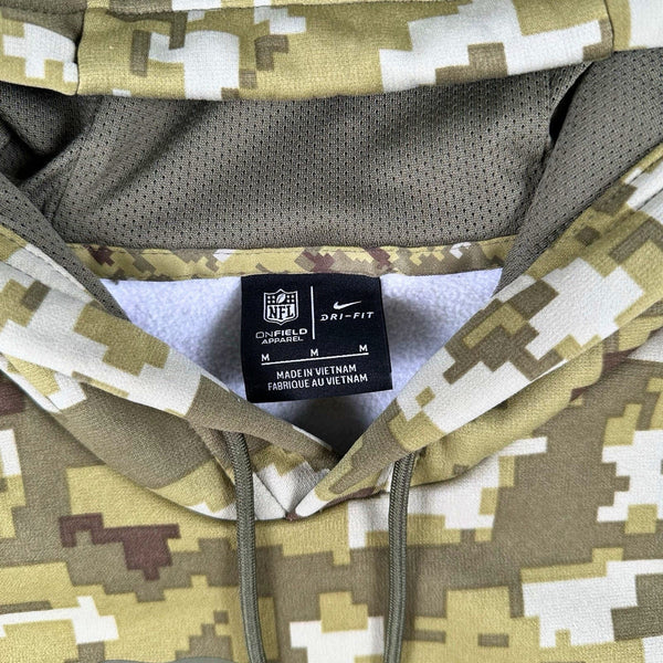 Kansas City Chiefs Nike NFL Salute To Service On Field Hoodie Camo Sz M EUC