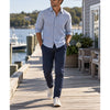 Faherty Reserve Movement 5-Pocket Pants Men's 34x30 Navy Stretch Chino