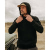 Taylor Stitch Sunset Hoodie Black Indigo Terry Organic Cotton Mens Medium 40