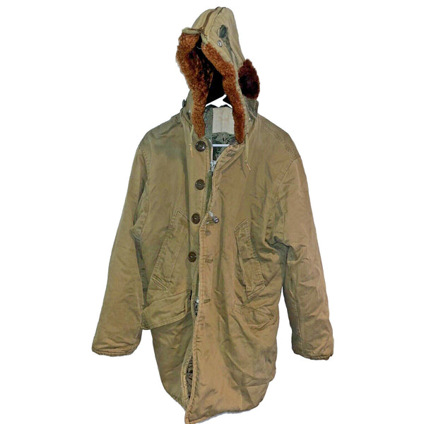 VTG 1940'S WWII USAF US Army Air Forces Type B-9 Winter Parka Bomber Jacket