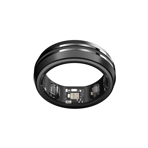 Renpho Lynx Smart Ring Size 8 Black Health Fitness Tracker w/ Charging Case NIB