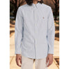 Polo Ralph Lauren Classic Fit Striped Oxford Shirt Blue White Mens 2XB EUC