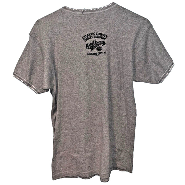 Harley Davidson Atlantic City, New Jersey XL Rare Biker Ladies T Shirt Tee NWT