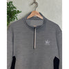 KJUS Kingsbarns Golf 1/2 Zip Pullover Mens 52 L Gray UPF 50 Stretch MSRP $230