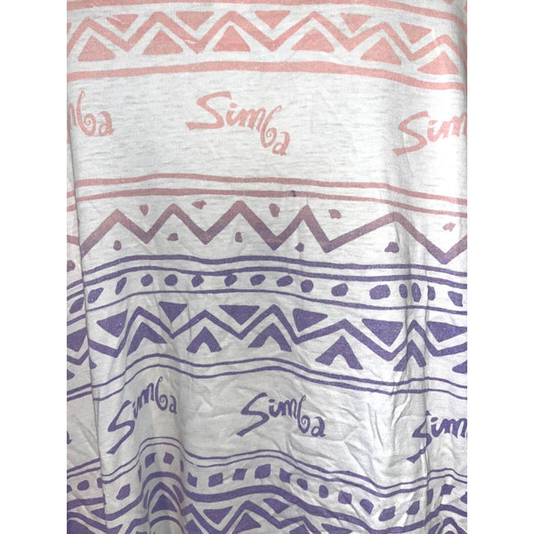 Disney The Lion King Simba Tribal All Over Print Double Sided One Size Vintage