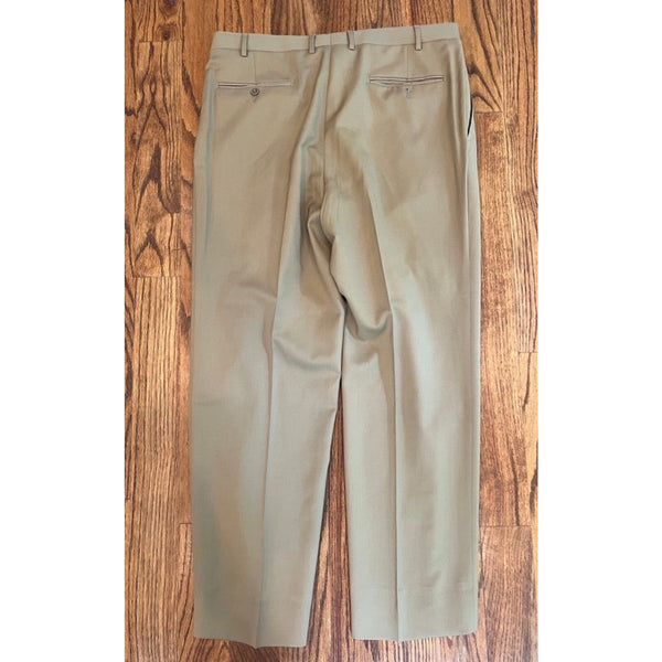 Canali 78220/99 Dress Pants Mens IT 54 US 38x28 Pleated Wool Trousers Italy