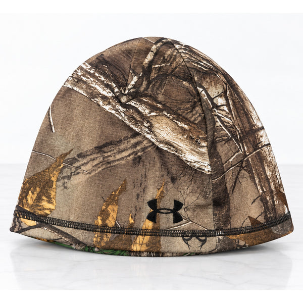 Under Armour Realtree Camo Reversible Blaze Orange Hunting Beanie Hat NWOT