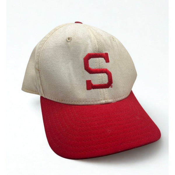Stanford University New Era Hat 7 5/8 USA Fitted Block S Cardinal Cap Vintage