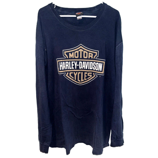 Harley Davidson Olathe Kansas 2XL Rare Biker Ladies Long Sleeve T Shirt