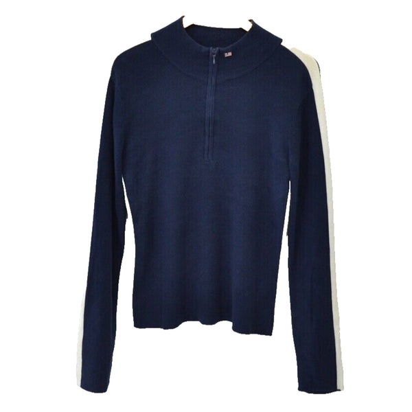 Ralph Lauren Polo Jeans Co RL67 Sweater Women S 1/4 Zip Mock Neck Vtg