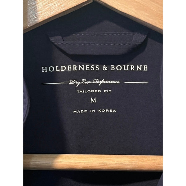 Holderness & Bourne The Players Conrad Vest M Navy Full Zip Stretch NWOT