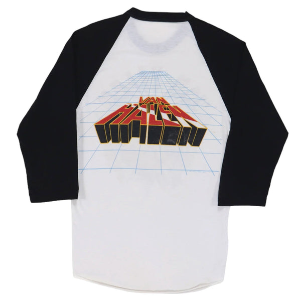 Van Halen Tour Live 3/4 Sleeve Thin T Shirt Anvil Adult Size S Vintage 1982