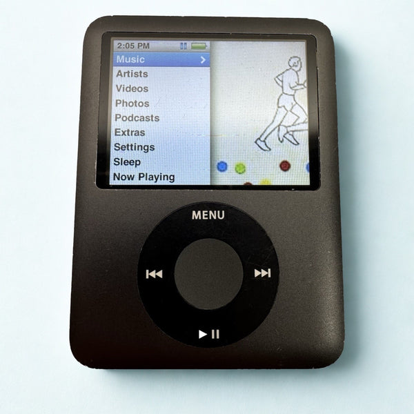 Apple iPod Nano 3rd Gen 8GB Black A1236 MP3 Music Player Tested Works Loaded