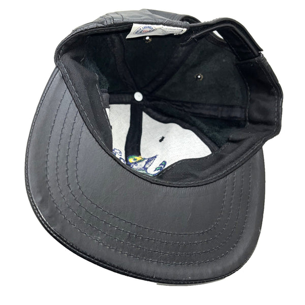 Notre Dame Fighting Irish Hat Leather Hat Cap NCAA Jeff Hamilton Vintage 90s