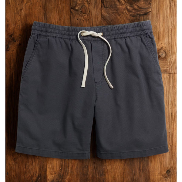 Marine Layer Saturday Shorts Mens L Asphalt Drawstring Stretch Canvas NWT 7"